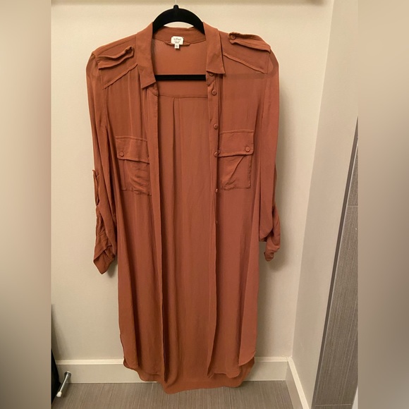 RARE Vintage Wilfred 100% silk sheer dress/shirt. Size x-small. - Picture 5 of 9